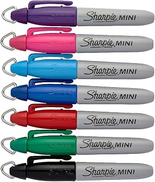 Sharpie 100405 Mini Permanent Markers Fine Point Assorted Bulk (35111)