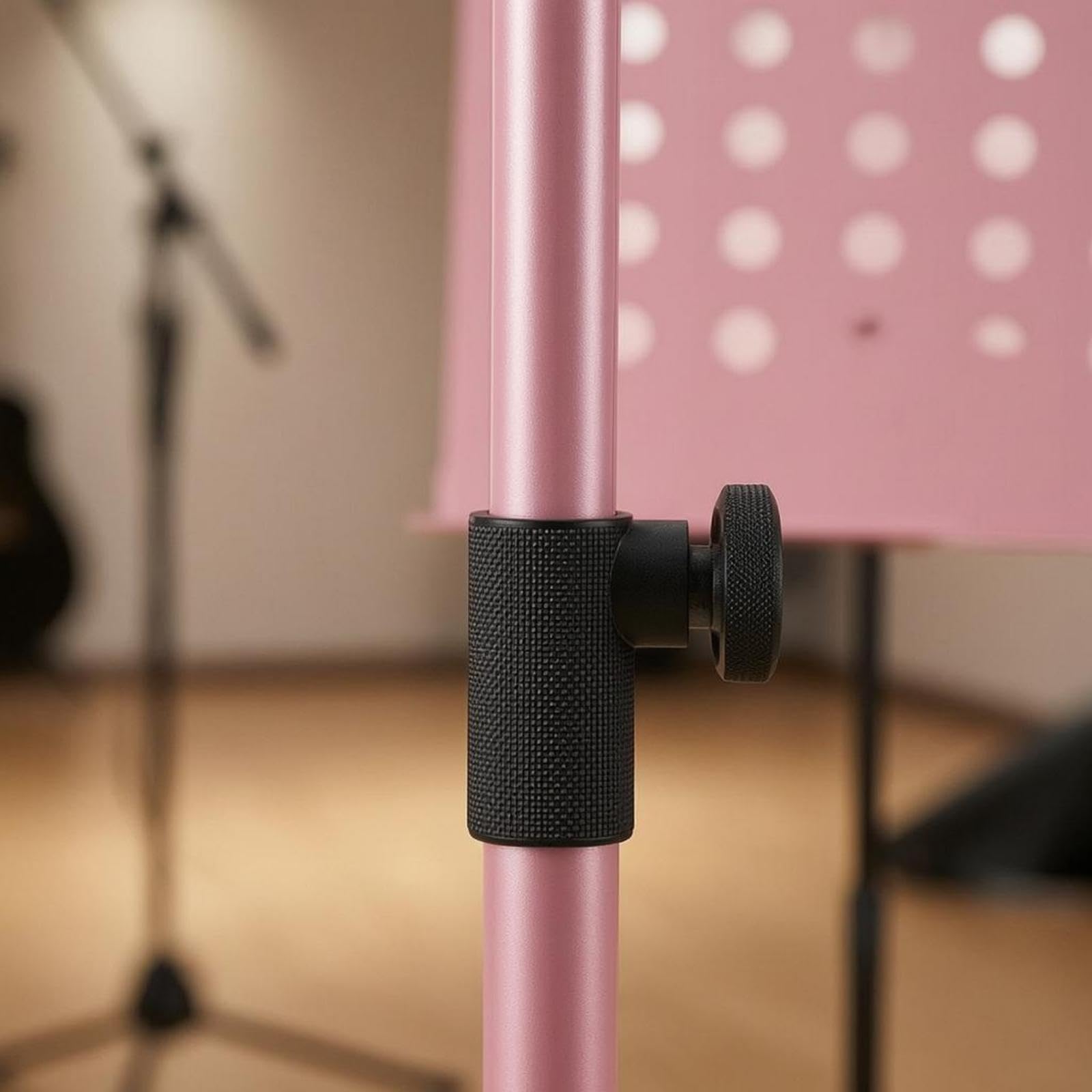 Soporte Plegable Portátil para de Latón Pulido, Trípode Perforado, Bolsa para Instrumentos, Ideal para Principiantes Y Estudiantes.