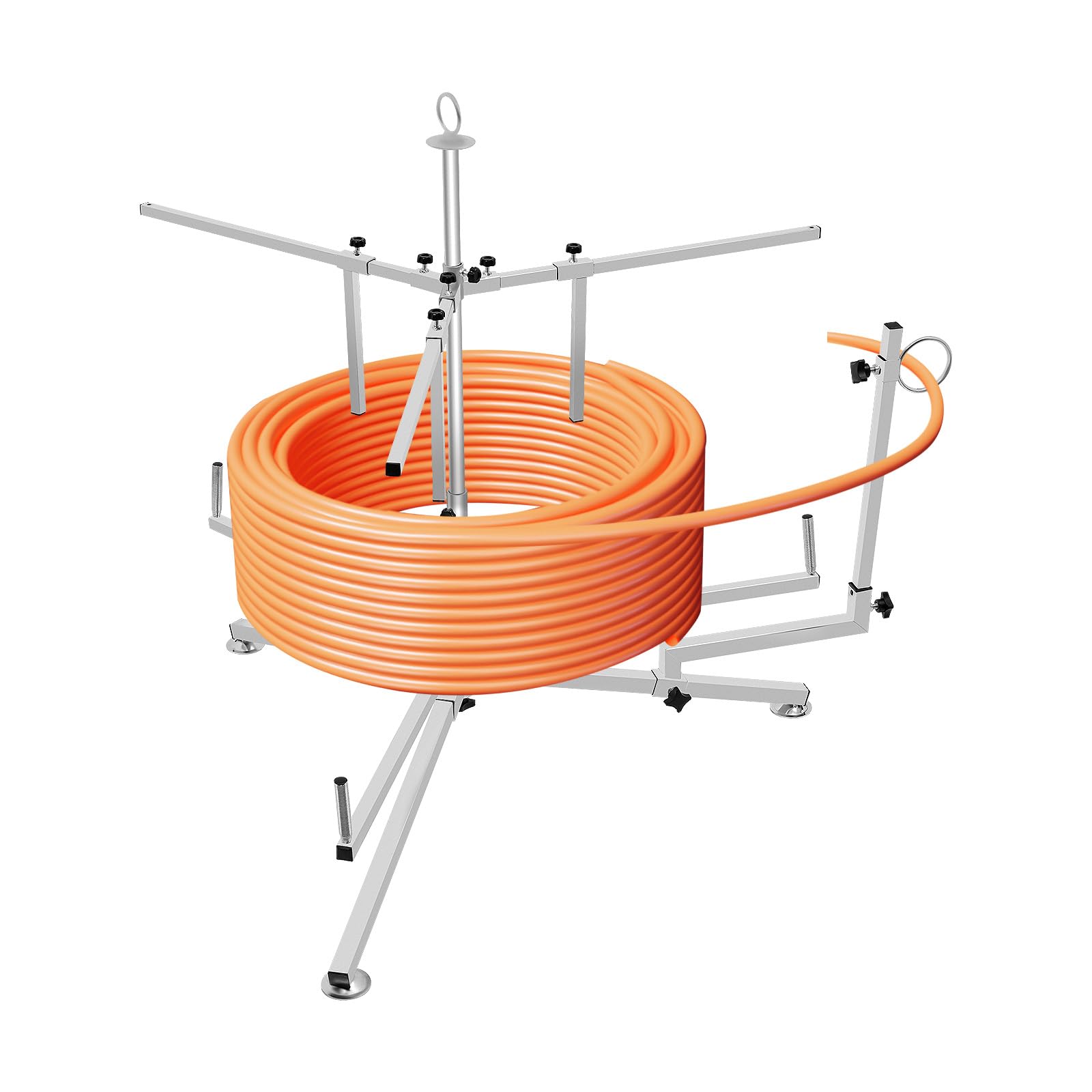 Enrollador de cables automático, 1 m, capacidad de carga de 200 kg, para calefacción por suelo radiante, PEX, tubos PERT, incluye bolsa de almacenamiento