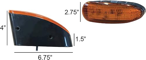 Miniatura 3 de Tiger Lights TL8020 - Luz LED ámbar de cabina de 12 V compatible conreemplazo para John Deere 310G, 310J, 310K, 310SJ, 310SK, 310SL, 315SG, 410J,