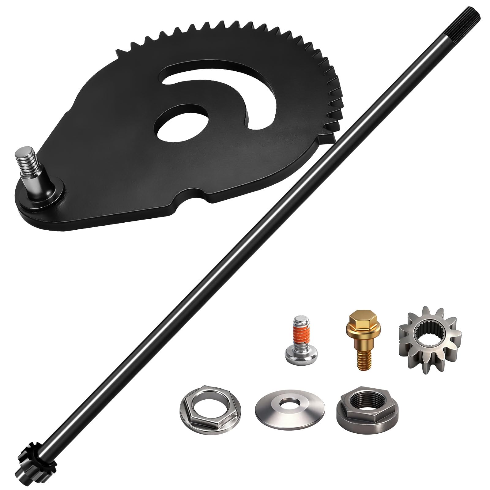 738-0919 617-04094 948-0389 Steering Shaft &Steering Gear Assembly with Bushing, Compatible with MTD Troy-Bilt Series Mowers - for 948-0389 710-1309 738-0919 941-0656A 741-0656A 738-0919 7380919-image-8