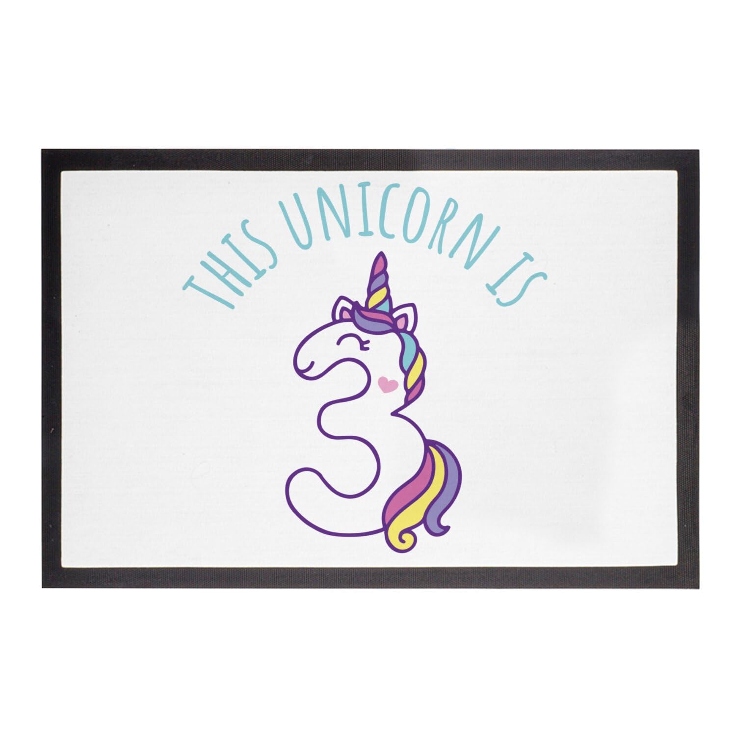 Paillasson Licorne Magical Fantasy Fabulous Blanc 75x50cm