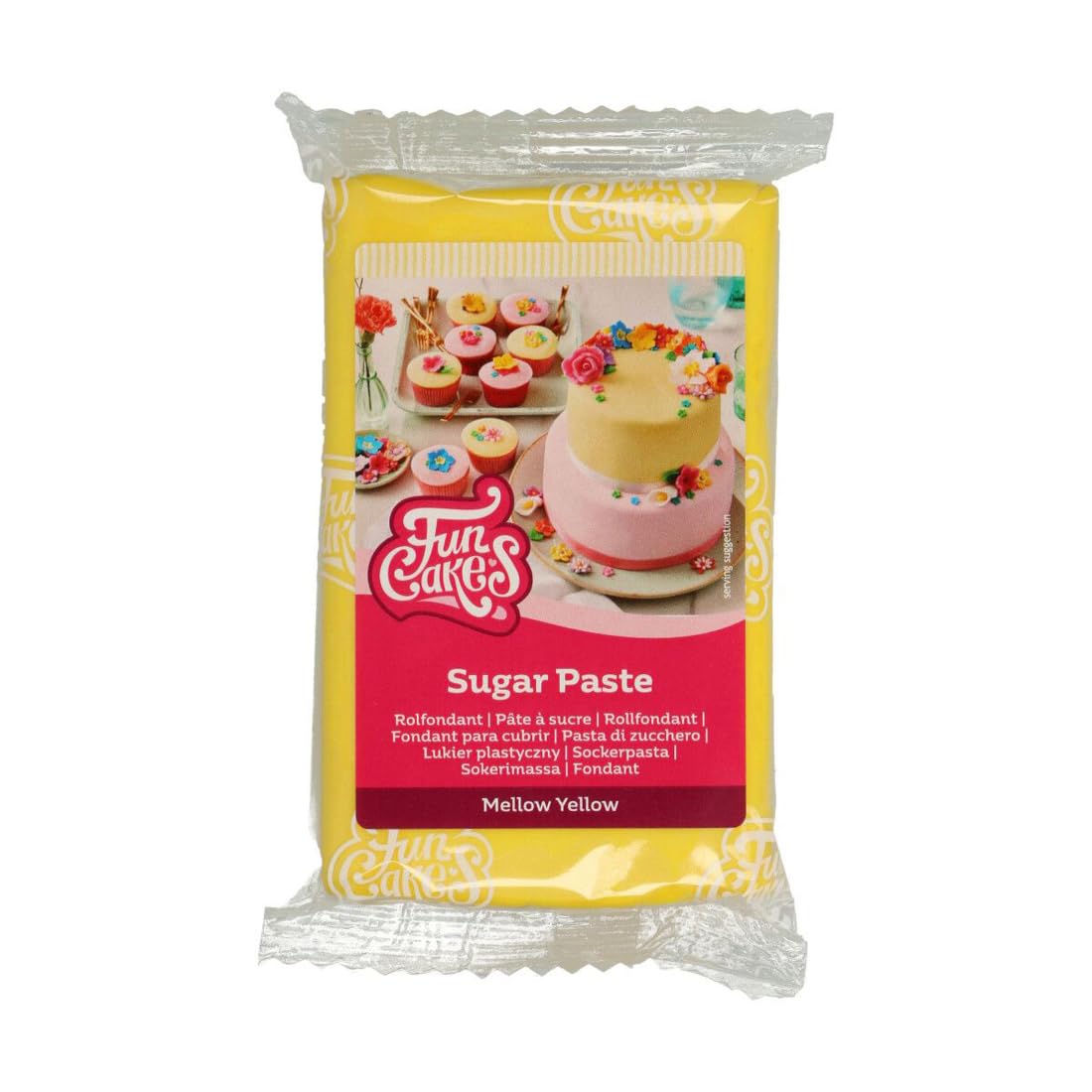 FunCakes Pasta de azúcar amarilla, 250 gr