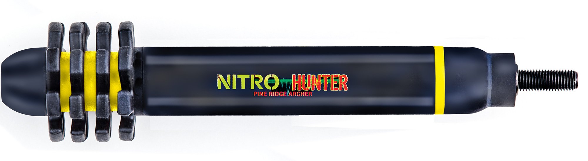 Pine Ridge Archery Nitro Hunter Stabilizer, Black/Yellow, 7.5