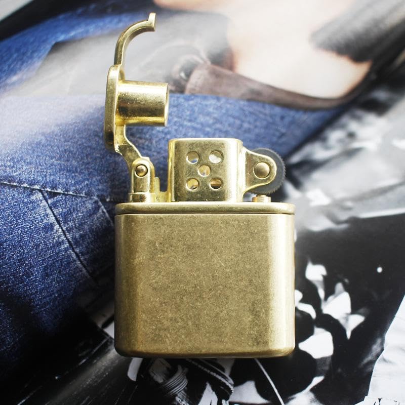 Image of Smoke King Vintage Retro Trench Lighter | Refillable Kerosene Lighter | Stainless Steel Windproof Pocket Lighter
