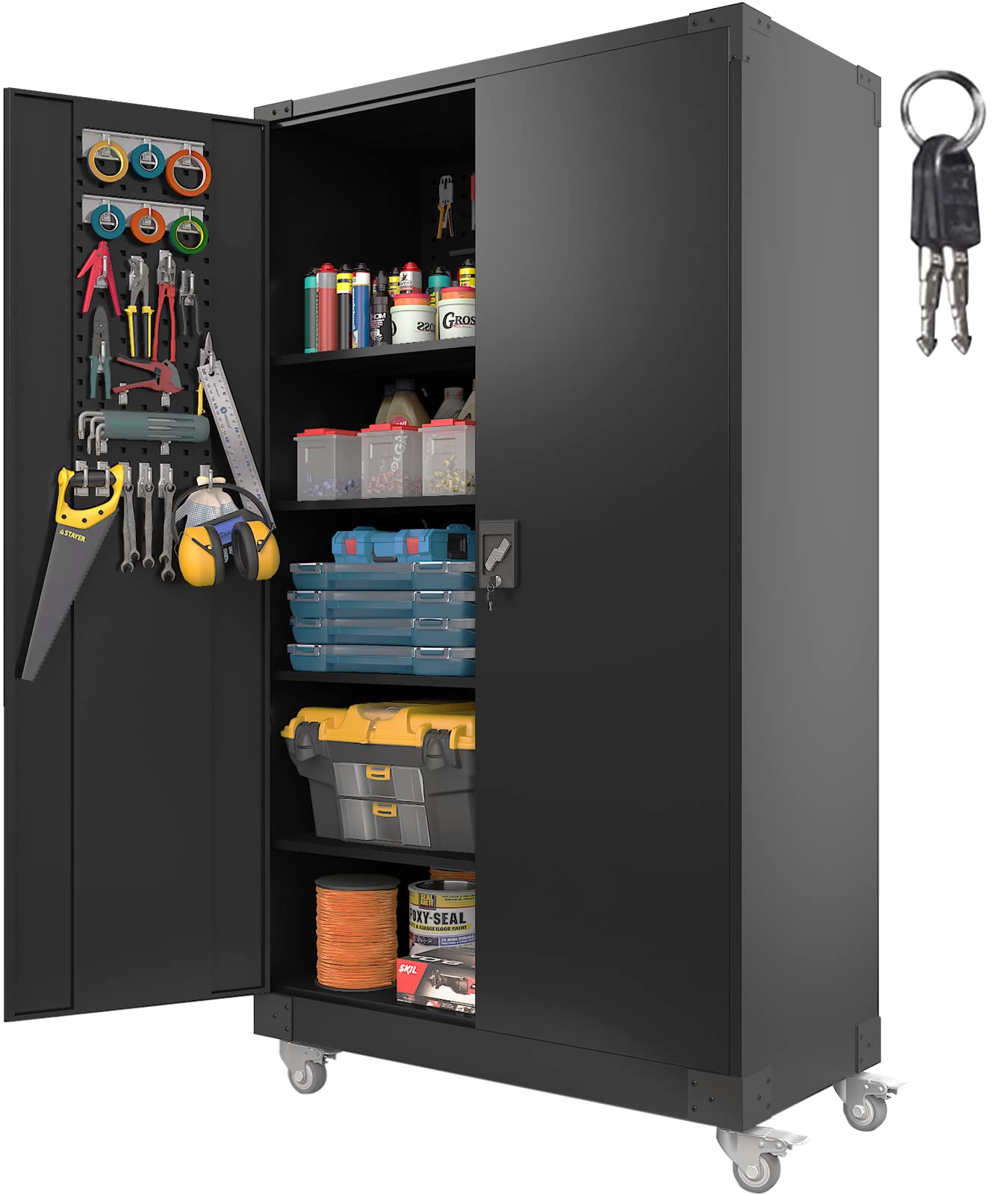 Buy Metal Storage Upgraded Tall & Wide Lockable Garage
