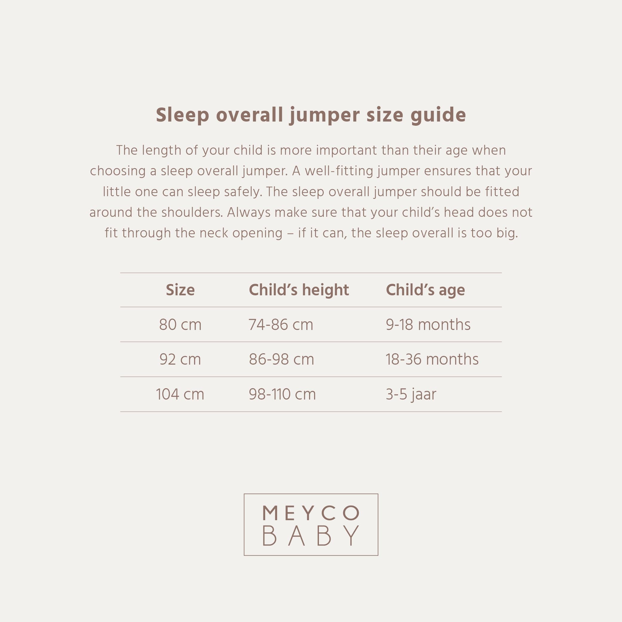 MEYCO Baby Schlafsack m. Füßen Musselin - 104cm - 0.5 TOG - Schlafoverall Sommer - 100% Baumwolle - Oeko Tex zertifiziert - Jumper - hautfreundlich, atmungsaktiv - Sand