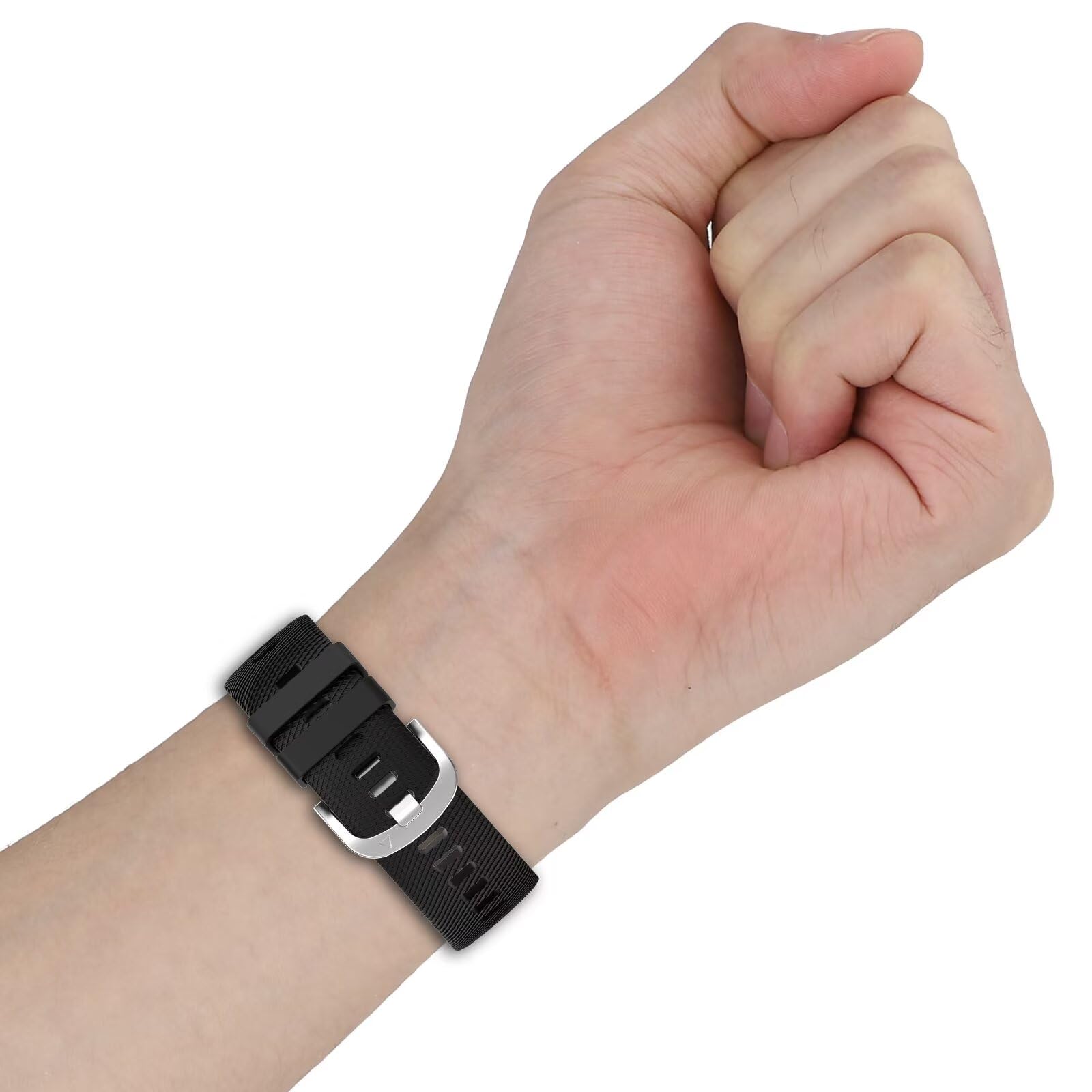 FTRONGRT 20mm Soft Silicone Watch Strap for Garmin Forerunner 55, Adjust at Will - Image 4