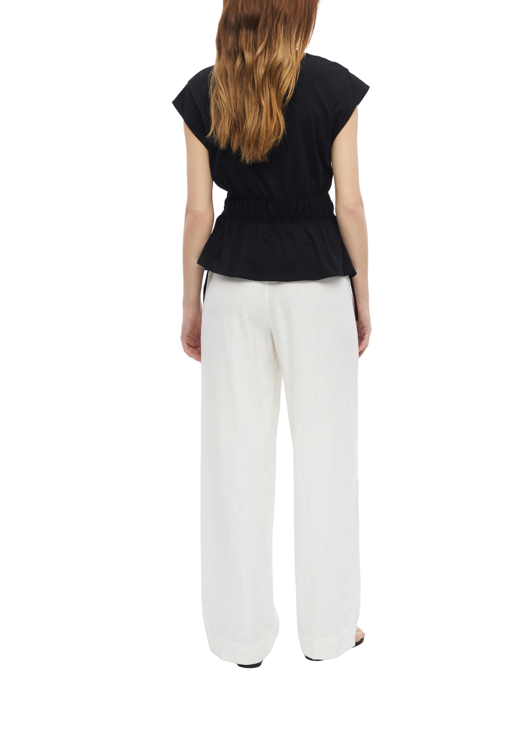s.Oliver - 2179148, Pantaloni Lunghi in Misto Lino Donna