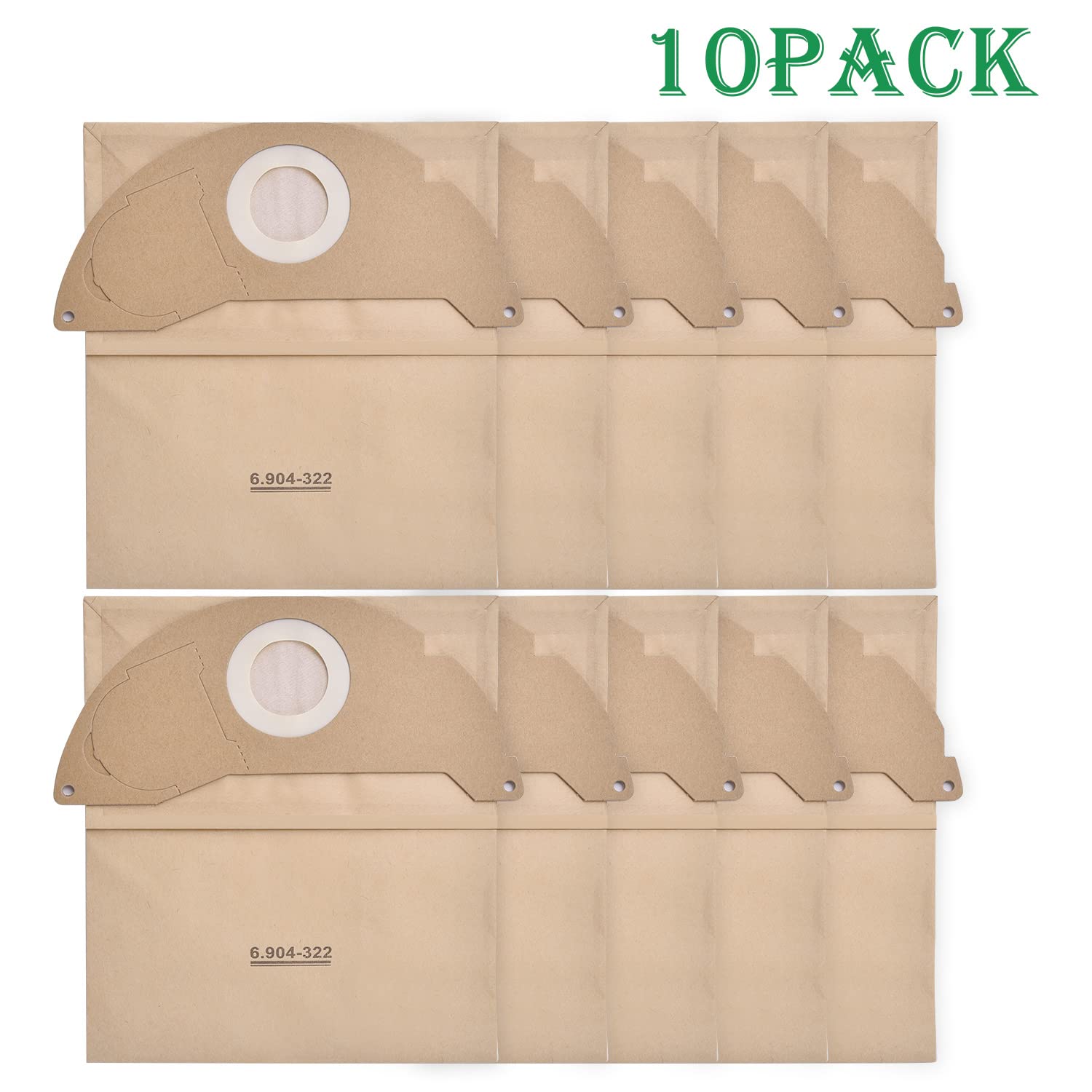 Sac Aspirateur Karcher Wd2 10 Sacs D'Aspirateur Pour Ku00e4rcher