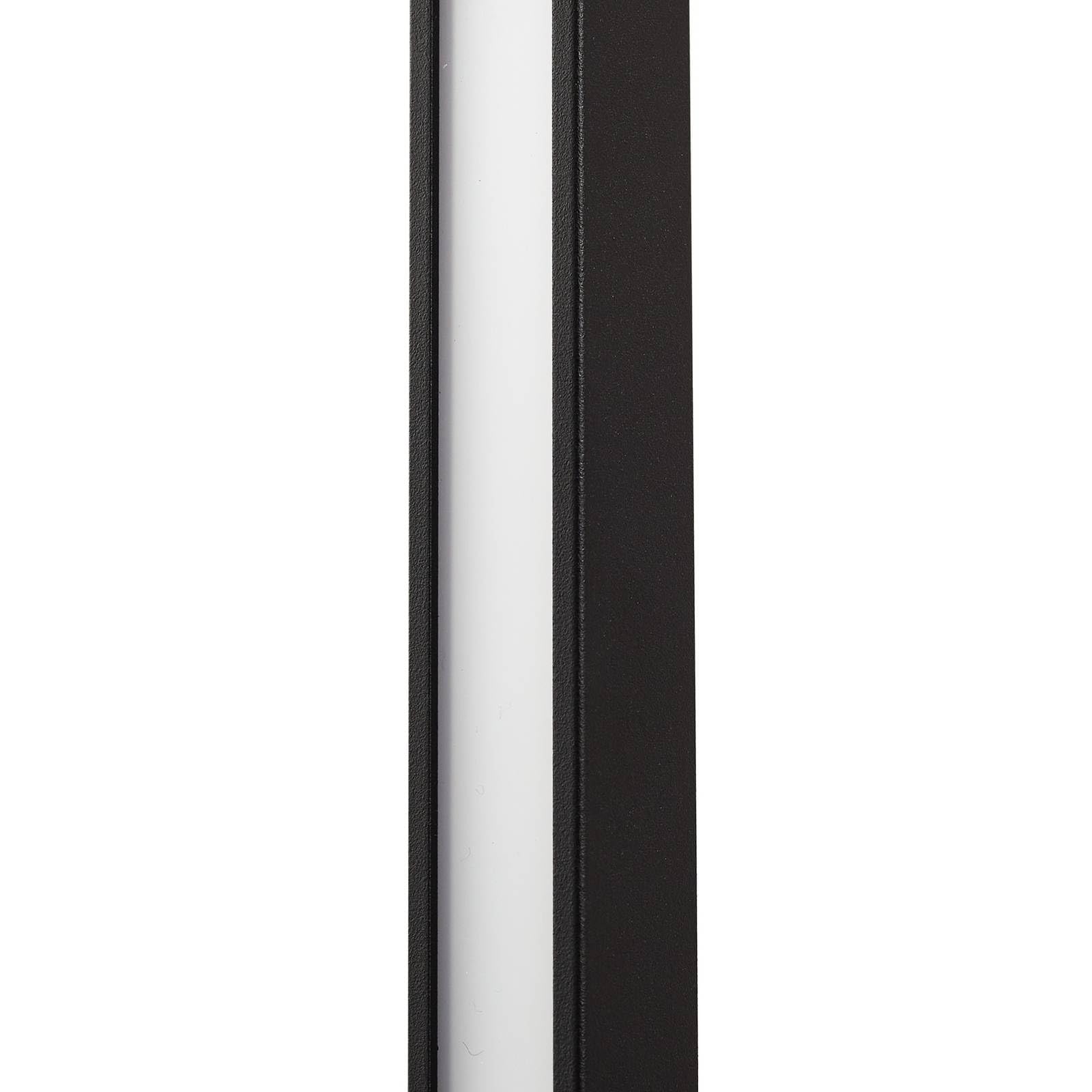Lindby LED Wandleuchte außen Neano (spritzwassergeschützt (Modern) in Schwarz aus Aluminium (1 flammig,) - Außenwandleuchten Wandlampe Led Außenlampe Outdoor für Außenwand/Hauswand