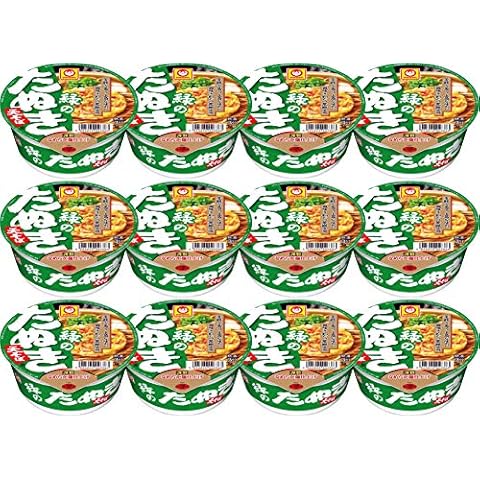 Maruchan Midori Tanuki Soba, fideos de trigo sarraceno con mantequilla de tempura frito, paquete de 12 Cover
