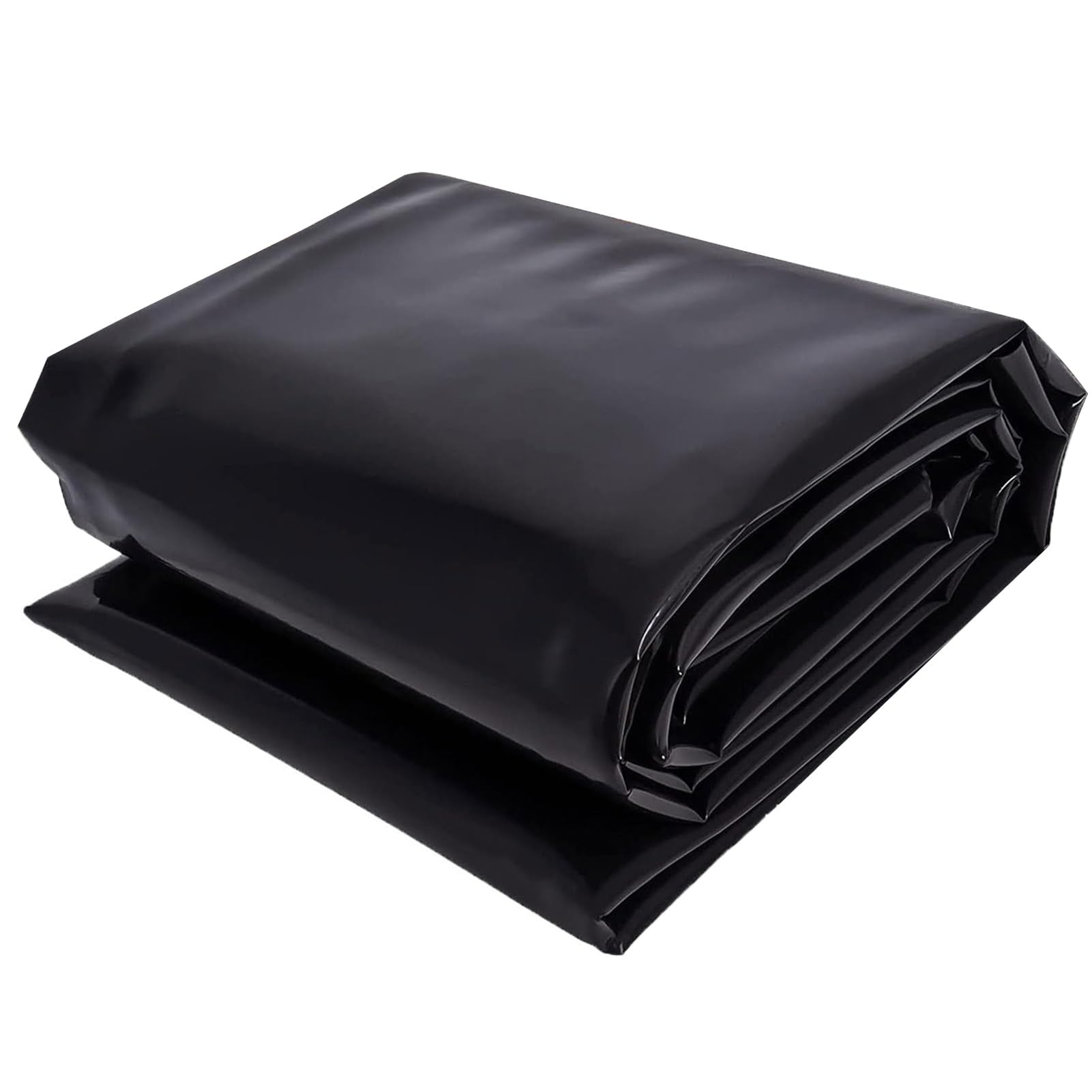 Revestimiento para estanques de polietileno de alta densidad para exteriores, membrana impermeable negra para estanques de peces, fuentes, cascadas, acuicultura, agricultura - Duradero 4 x 5 m, 5 x 8