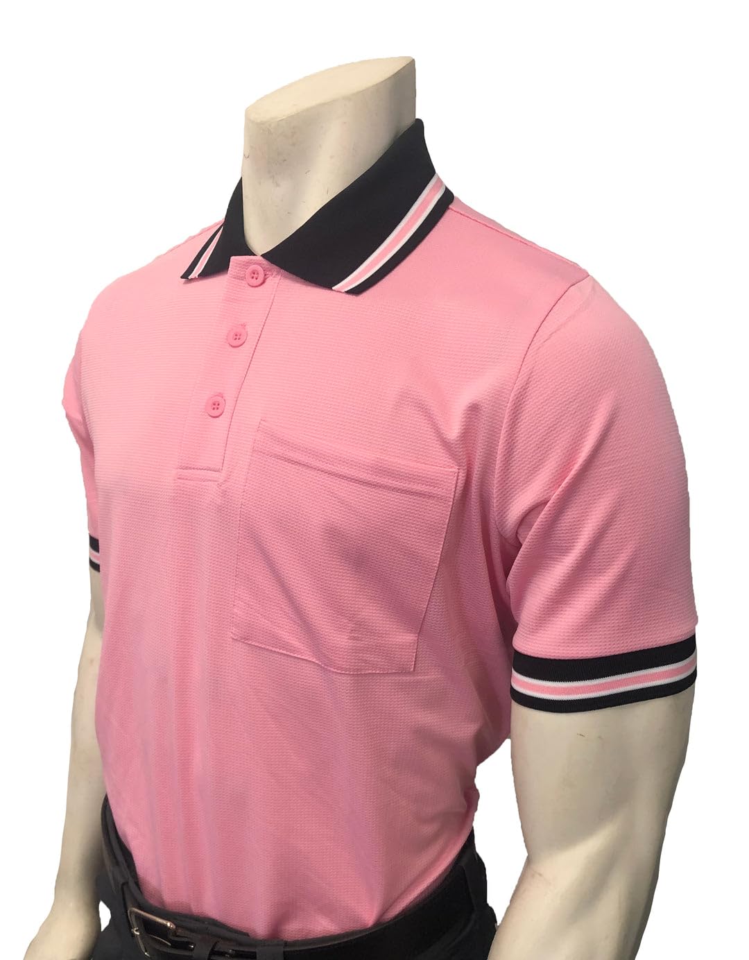 Smitty | BBS-307 | High Performance Body Flex Short Sleeve Umpire Shirt Baseball Softball Base Plate Combo (Pink, XL)