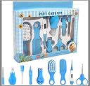 Hunaysa Manicure Grooming Kit for New Born Baby | 10 in 1 Healthcare Accessories Set to Keep Infants & Toddlers Clean | Perfect Nursery Gift with Hair, Nail, Ear Grooming Tools for Kids (Blue Color) gallery image