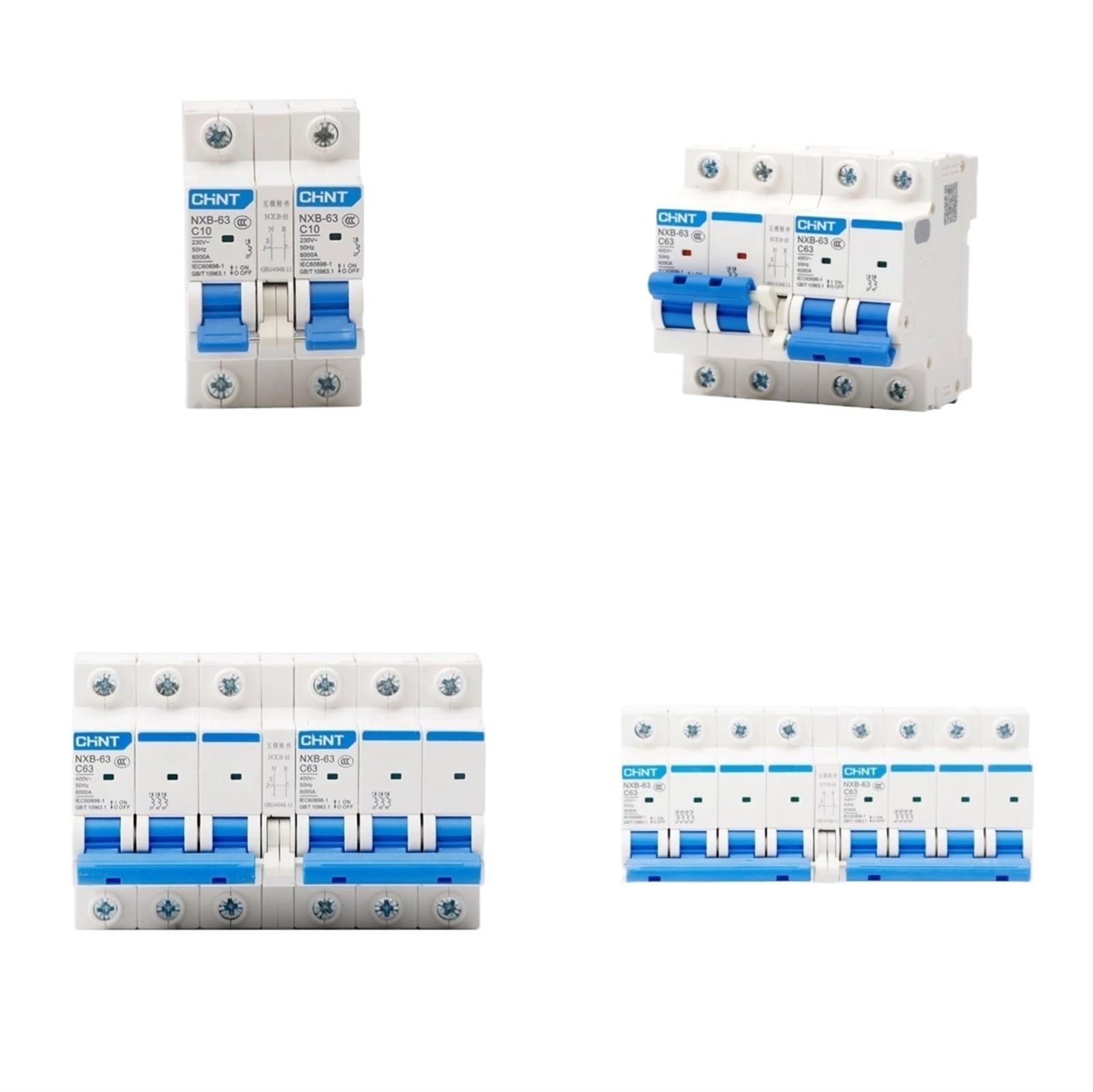 VSPPJYFG NXB-63 Dual Power Supply Interlock Switch DZ47 Interlock Conversion 2PC Type 63A City Power Switch(32A,3P-3P)