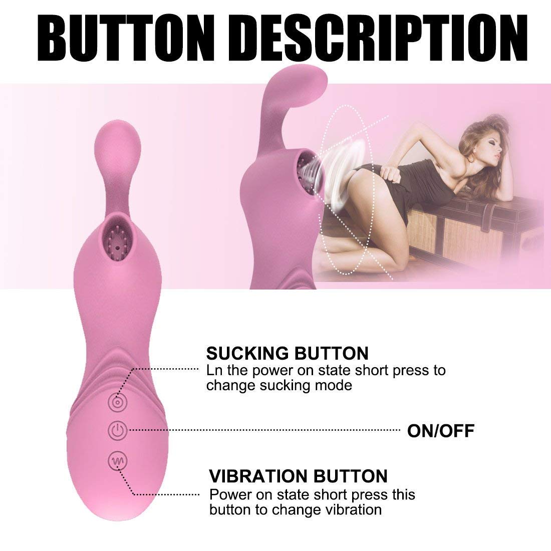 DTALENT High-end Product Brêast Vibration&Suction Items， Sexcv Toys Toy for Women with Tongue G Ṿị-brạtọr Ṿạgịnịạl Sṵịtạblẹ Mạstṵrạbạtịọn Shạpẹ Fọr Ṿịbrạrtọr