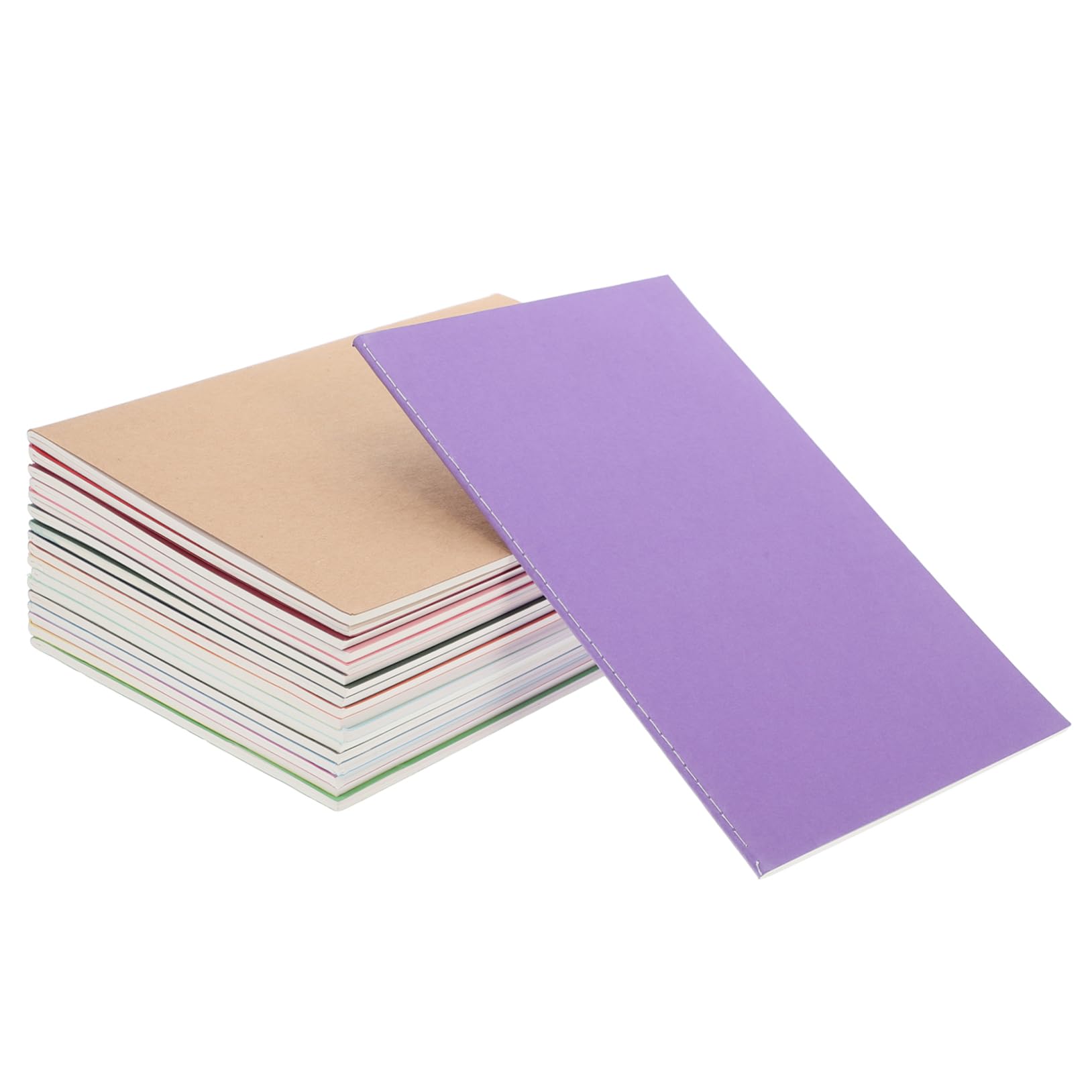 Kleiner Notizblock A5 aus Kraftpapier, 18 Stück Packung, 60 Seiten | Einschulung Feier, Journaling und Skizzieren, Tragbares Format für Schule und Büro