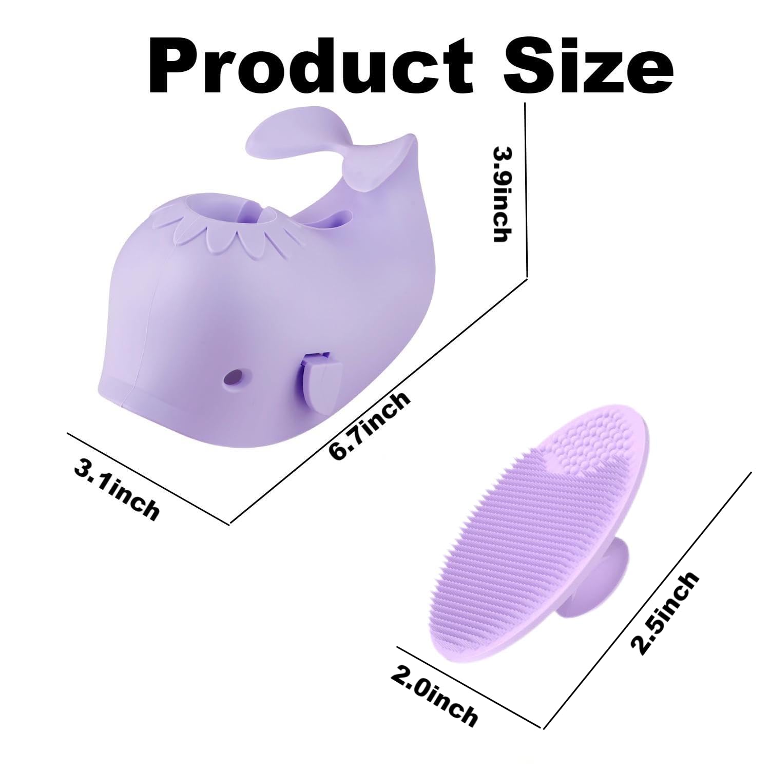 Whale Baby Bath Faucet Cover, Bathtub Faucet Protector for Kids Safety, Bath Spout Cover for Baby, Tub Faucet Covers