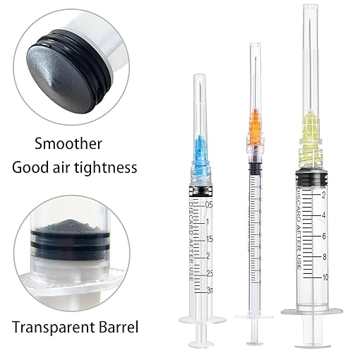 Miniatura 5 de Yemar Home Aguja de 0.3 fl oz 20Ga para laboratorio, transferencia de líquidos (paquete de 16)