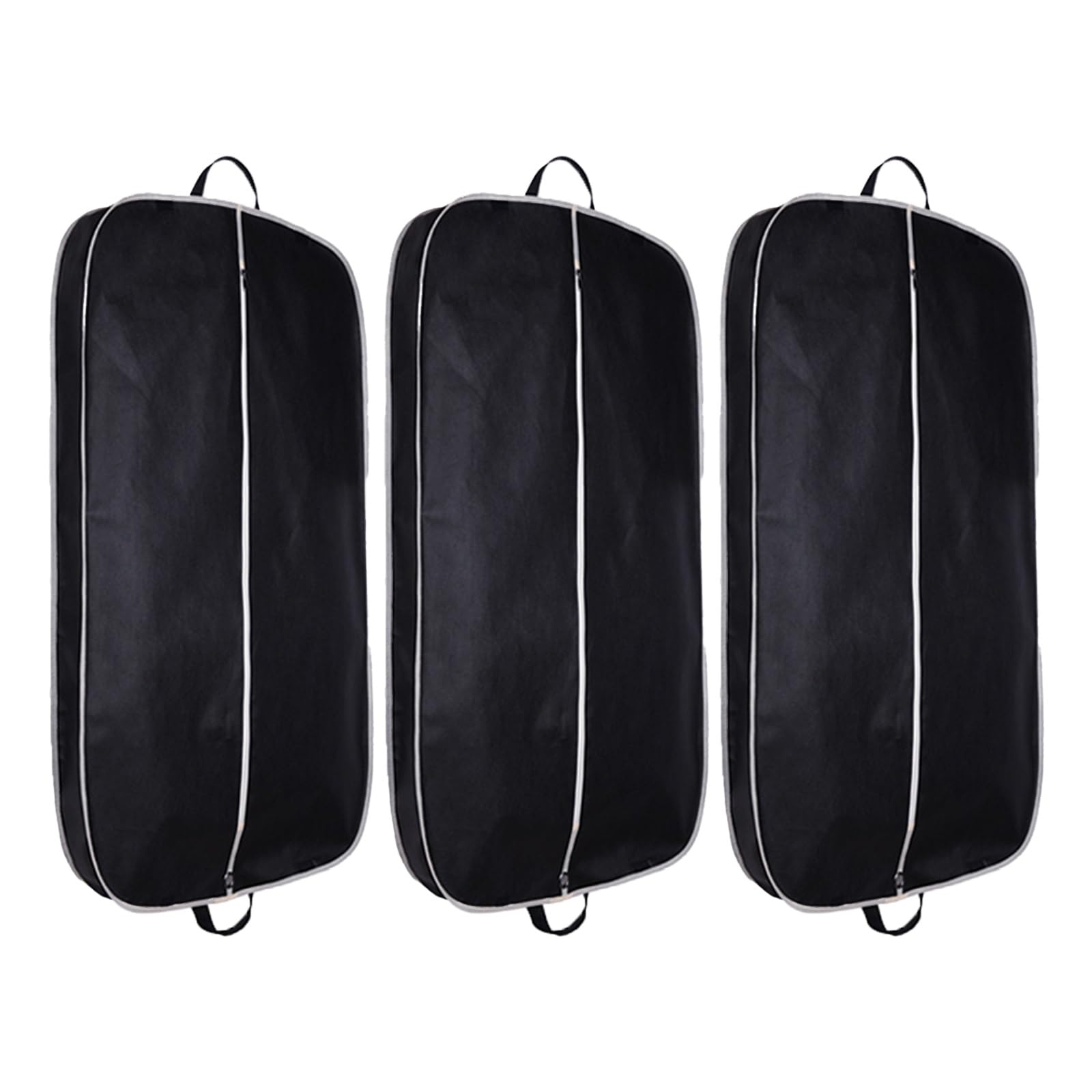 Funda Traje de 110 cm para Viajes y Almacenamiento en Armario, Paquete de 3 Fundas Ropa con 2 Asas para Rpa, Abrigos, Chaquetas y Camisas