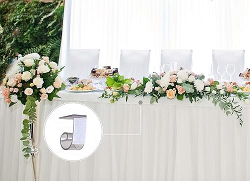 Miniatura 2 de NAVADEAL Clips de mantel para mesa de 1 a 1 14 pulgadas con gancho y bucle, paquete de 25 unidades, ideales para bodas, hogar, reuniones, fiestas,