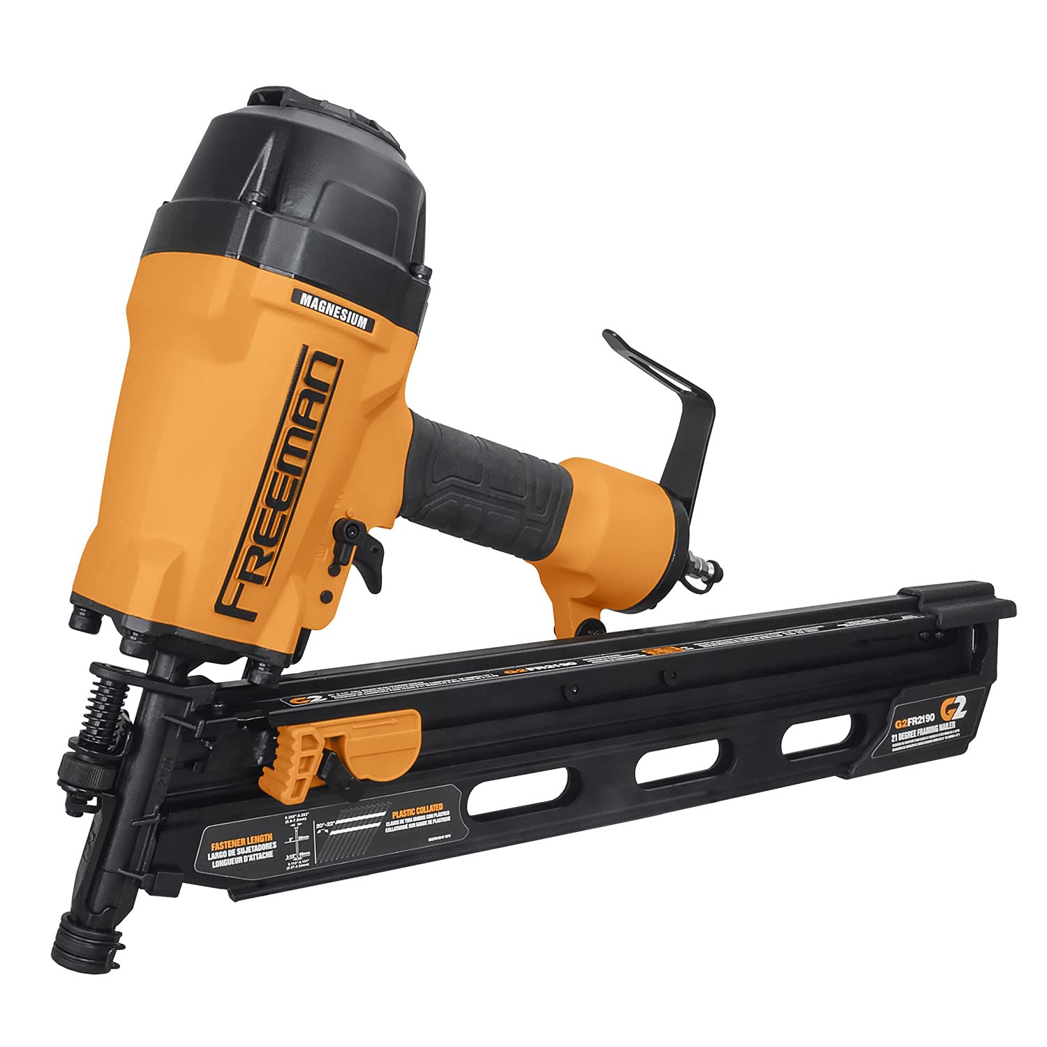 Freeman G2FR2190 2nd Generation Pneumatic 21 Degree 3-1/2" Full Round Head Framing Nailer