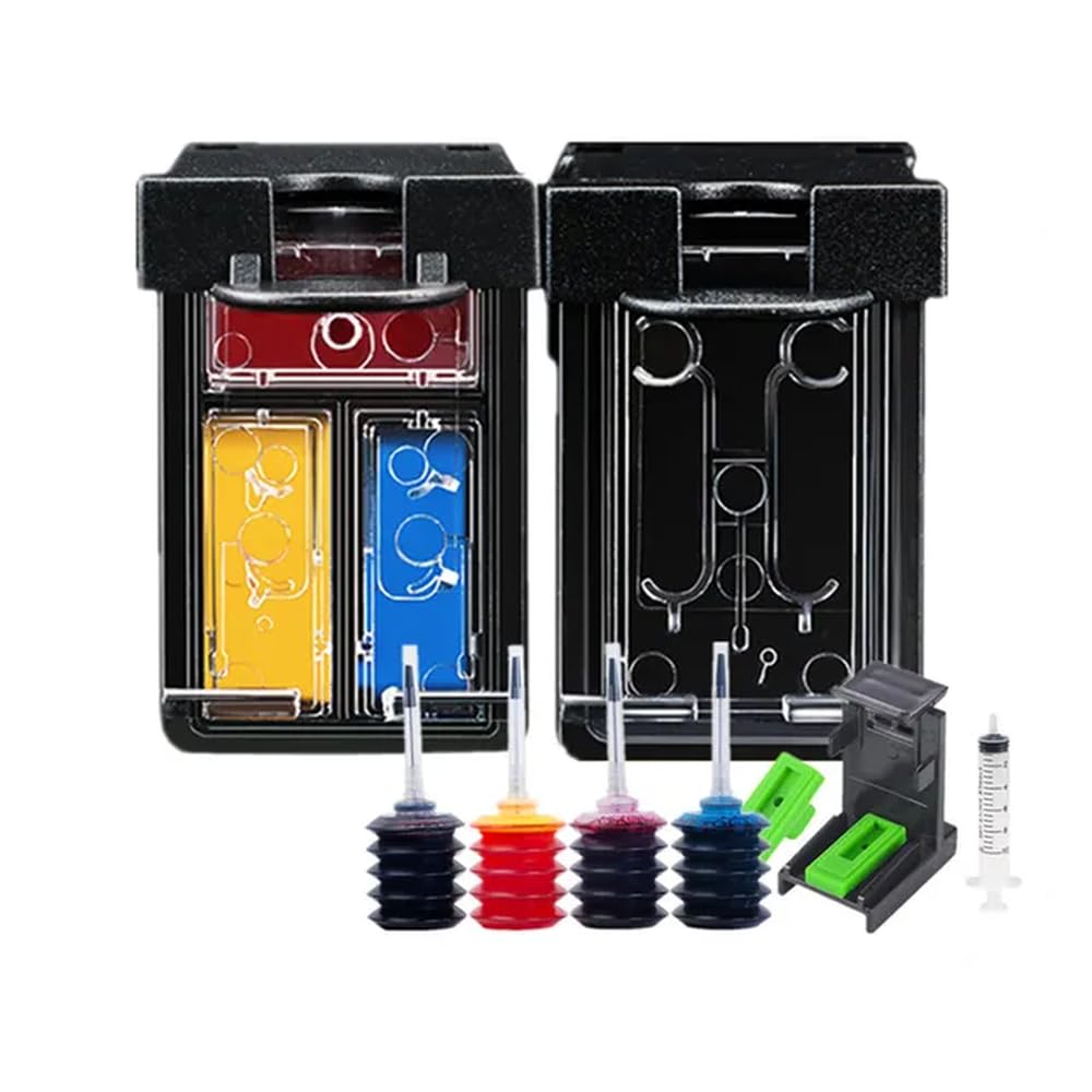 Cartouche d'encre Rechargeable Compatible avec 63 63XL pour 3830 5255 5258 4520 4512 4513 4516 1112 1110 3630 3632 3634 2130 2132(1 Set with 30ML Ink)