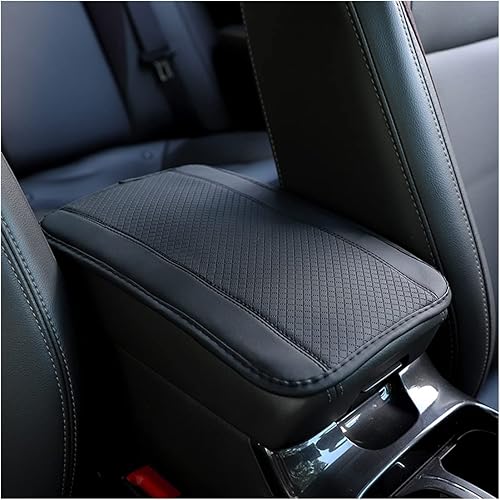 Miniatura 7 de Ziciner Almohadilla de cuero para reposabrazos de consola central de automóvil, protector impermeable de poliuretano para caja de asiento de