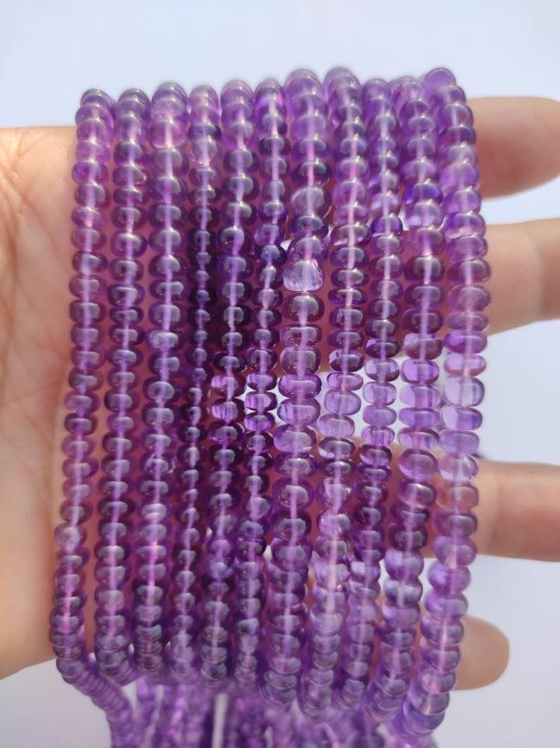 Améthyste africaine naturelle 4mm pour fabrication de bijoux