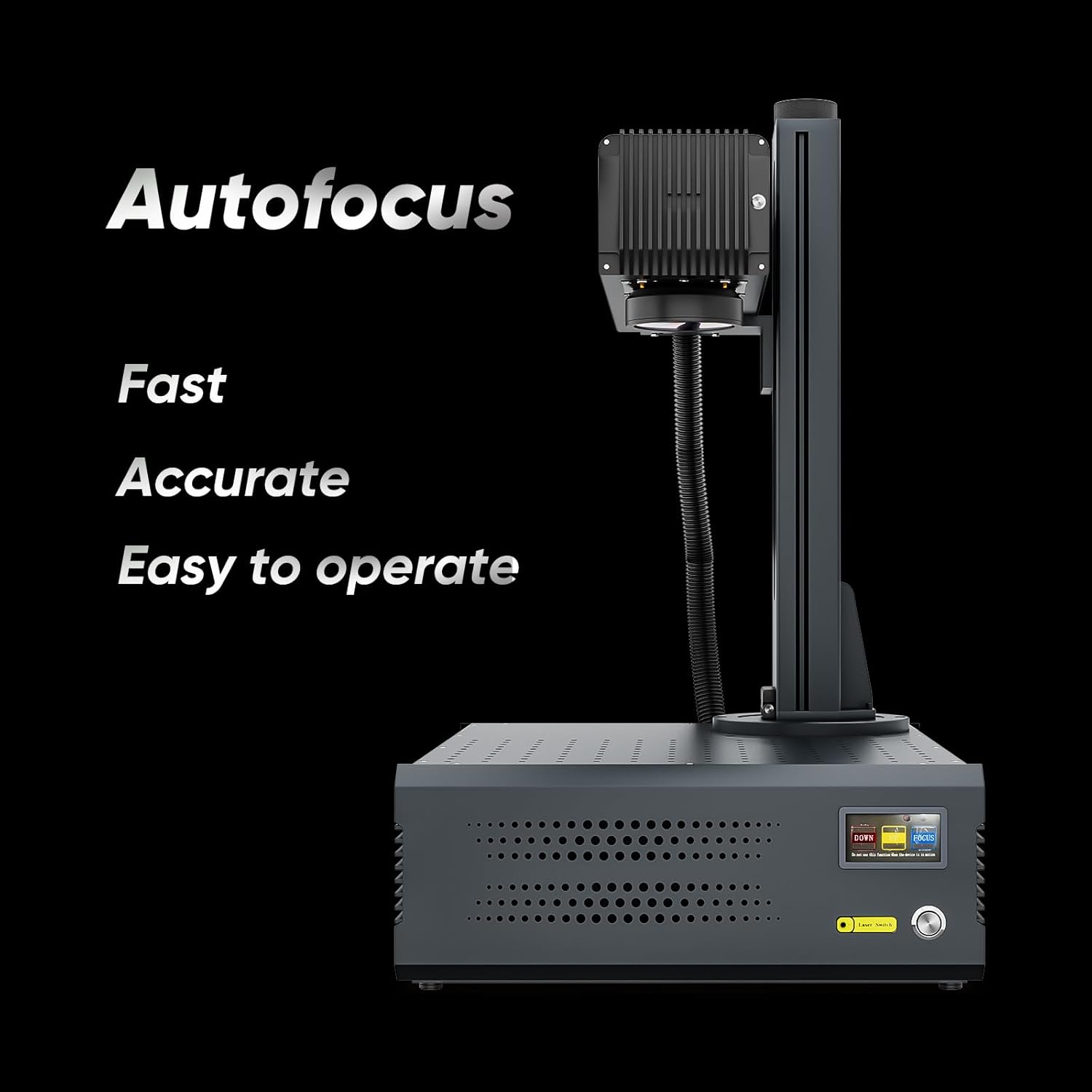 Overall dimensions of the Monport 100W Fiber Laser Engraver