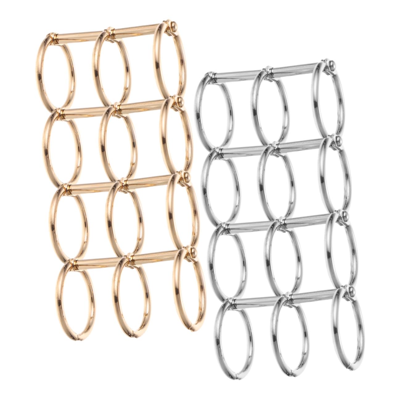 ARTIBETTER 4 Set Strumento Ad Anello A Foglia Libera Anelli Raccoglitori A Fogli Mobili Anelli Di Foglie Sciolte Anelli Per Carta Chiave Raccoglitore Lega 8 Pezzi*4