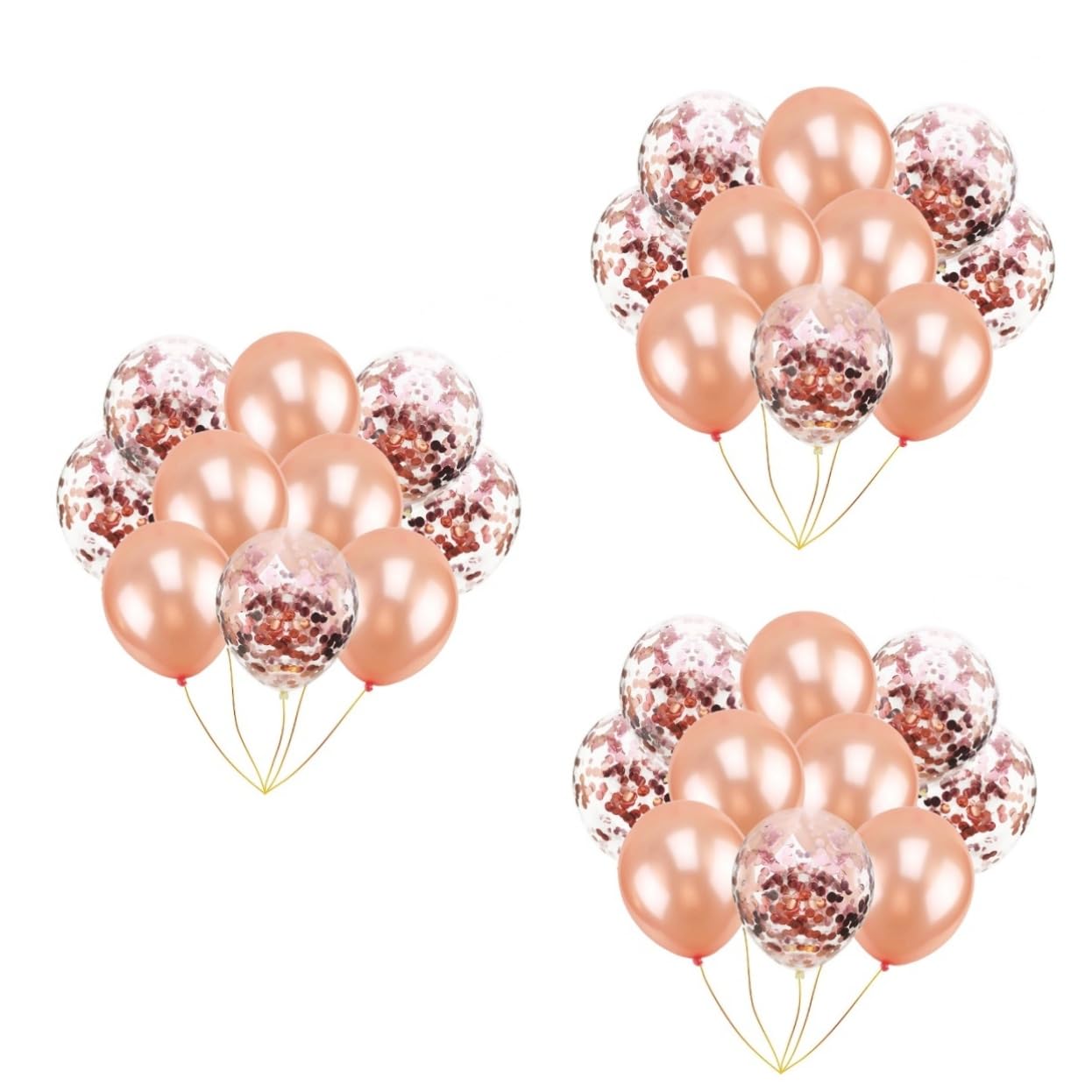 Cabilock 90 Piezas Globos De Boda Globos Transparentes Con Purpurina Dorada Globos De Propuesta Globos De Fiesta Globos Transparentes Con Confeti Globos De Colores Sólidos