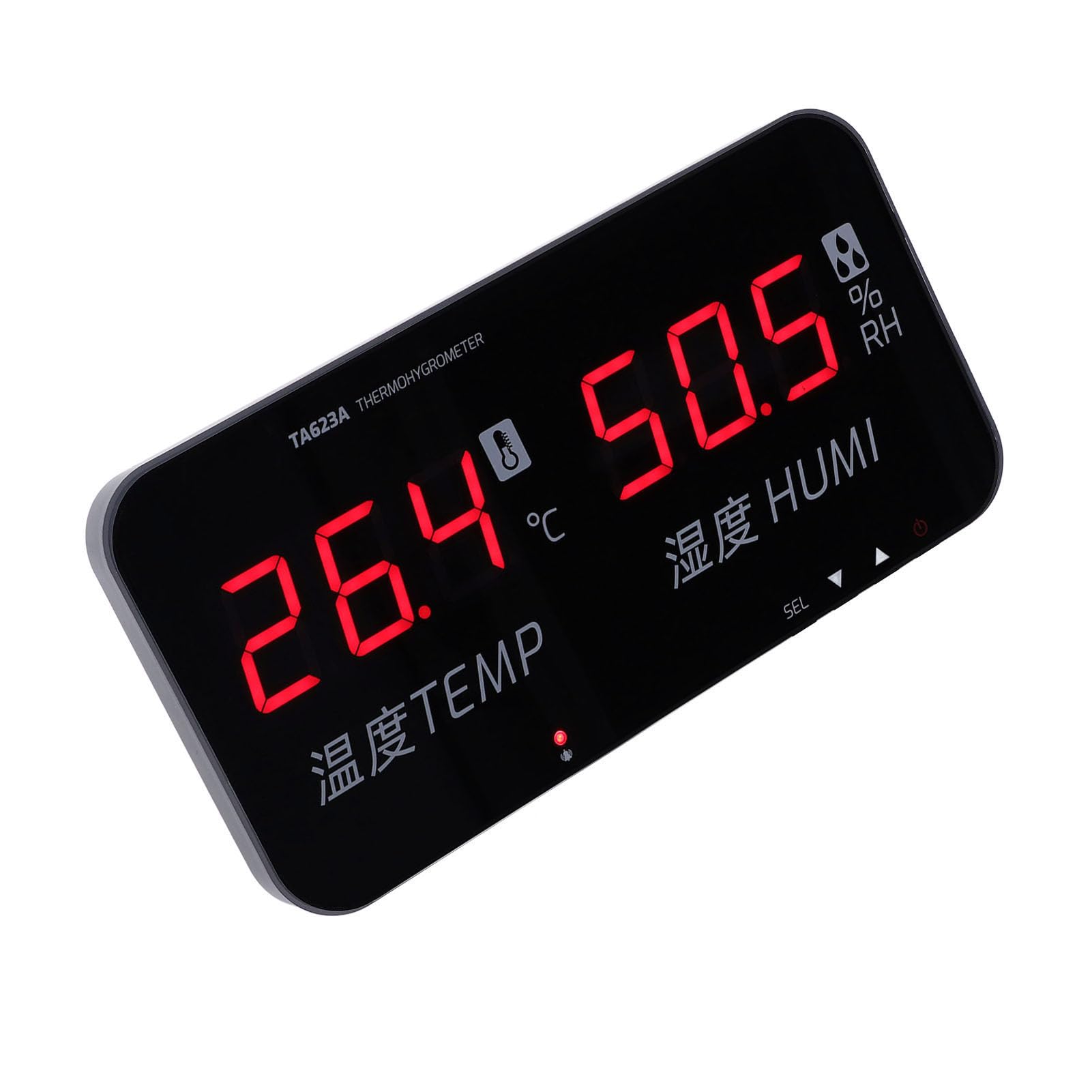 Hyuduo Misuratore di Temperatura e umidità Igrometro con Display Digitale con Ampio Schermo LED per il Monitoraggio di Serre Interne da -20 a 80°C