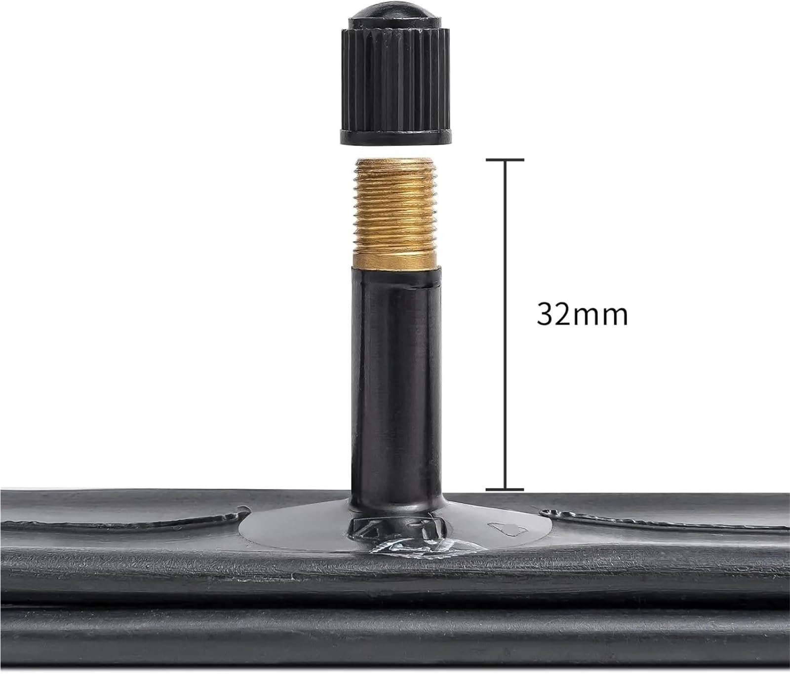 Camere d'Aria for Fat Bike 20x4.0, Confezione da 2, Gomma Butilica, Valvola Schrader da 32 Mm