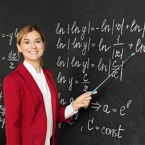 Miniatura 5 de Senbos Puntero telescópico para profesores, 4 unidades de puntero extensible de enseñanza retráctil para aula, mini puntero de mano, puntero de dedo