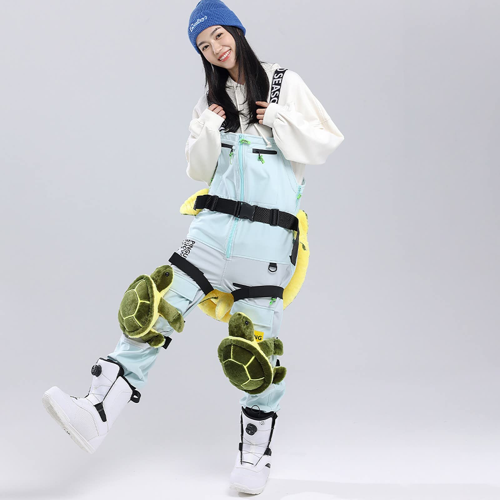 Otbushit 1 Set Butt Pads met Kniepad, Leuke Panda Ski