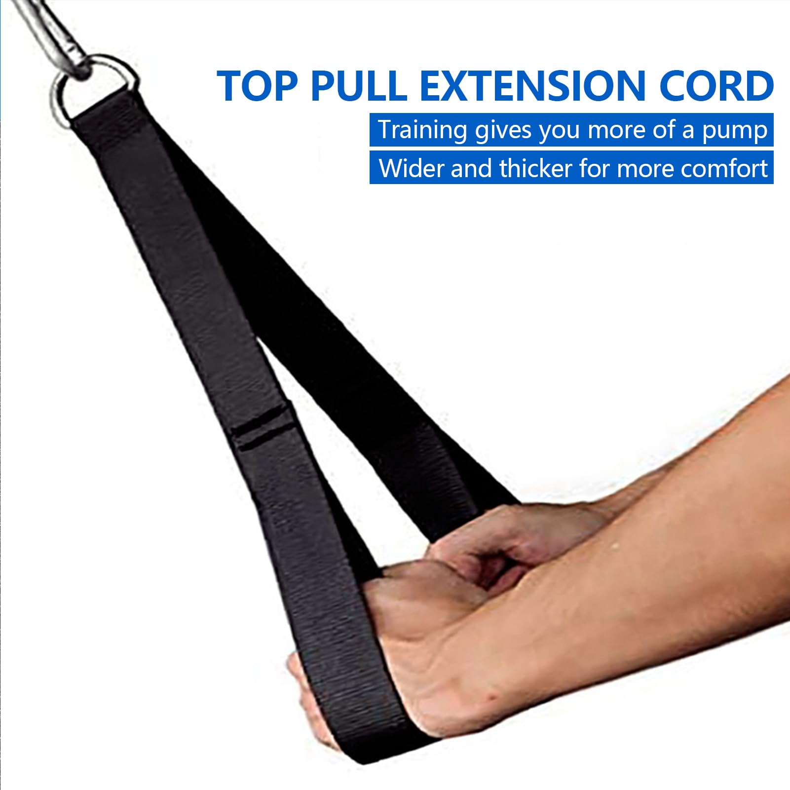 LAT Barra Per Tricipiti Per Macchine Cavi - Attacco A V Con Impugnature Comfort