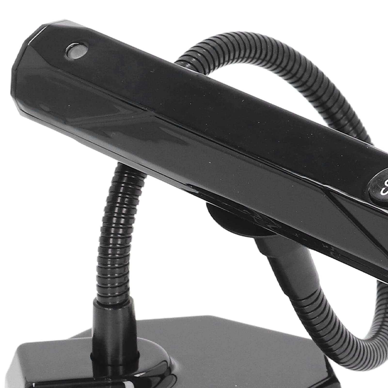 Lampada per unghie a collo di cigno Lampada per unghie a collo di cigno tavolo a LED ricaricabile ad asciugatura rapida per manicure (Nera)