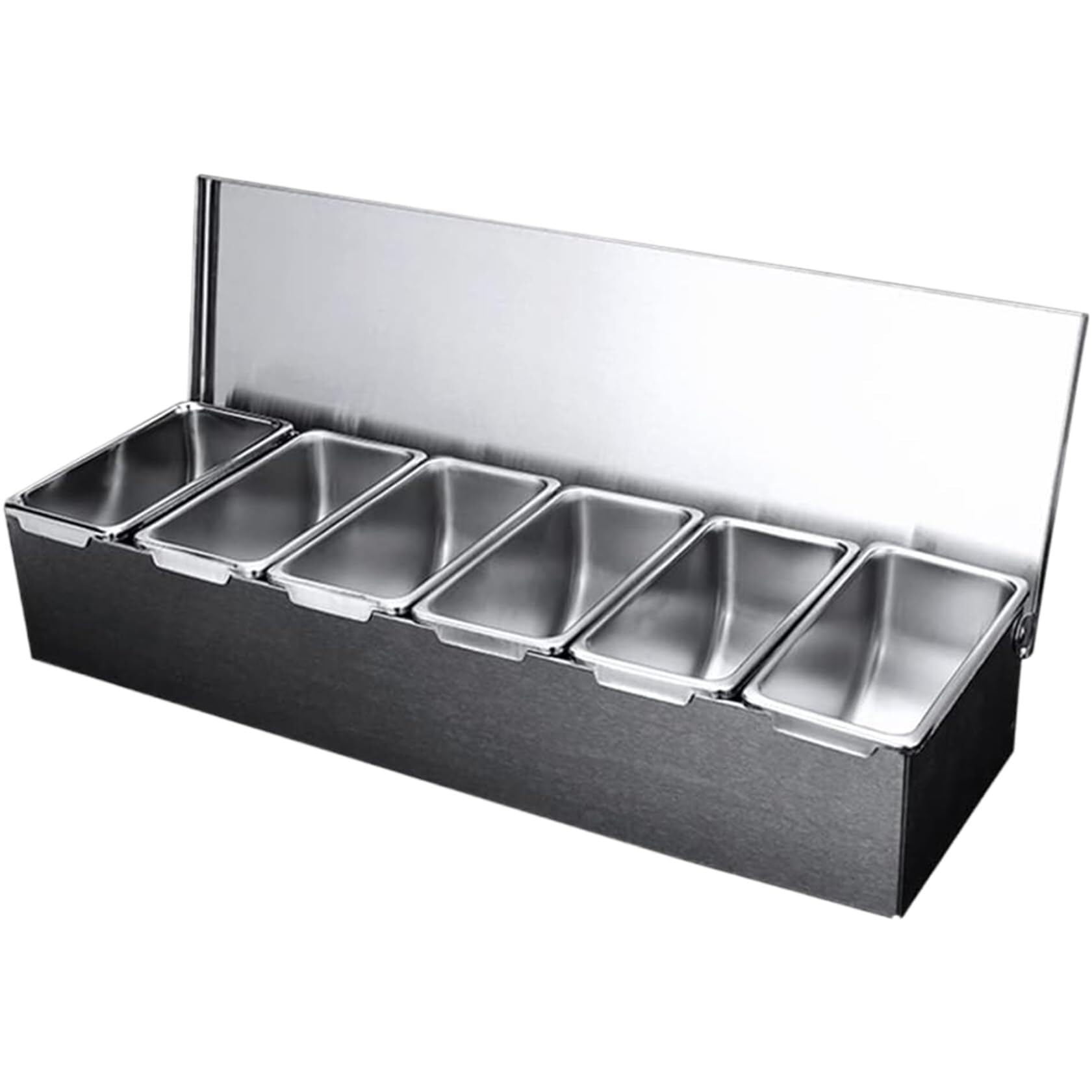 Organizador de condimentos con tapas, contenedor desmontable para servir en el hogar, restaurante, bares, fiestas, reuniones
