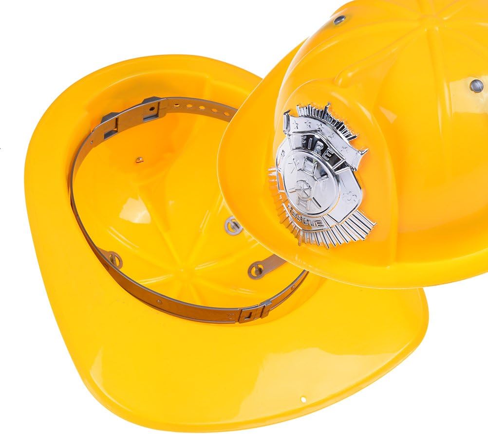 Casco De Bombero De Plástico Para Disfraces (color Rojo, Diseño Realista)