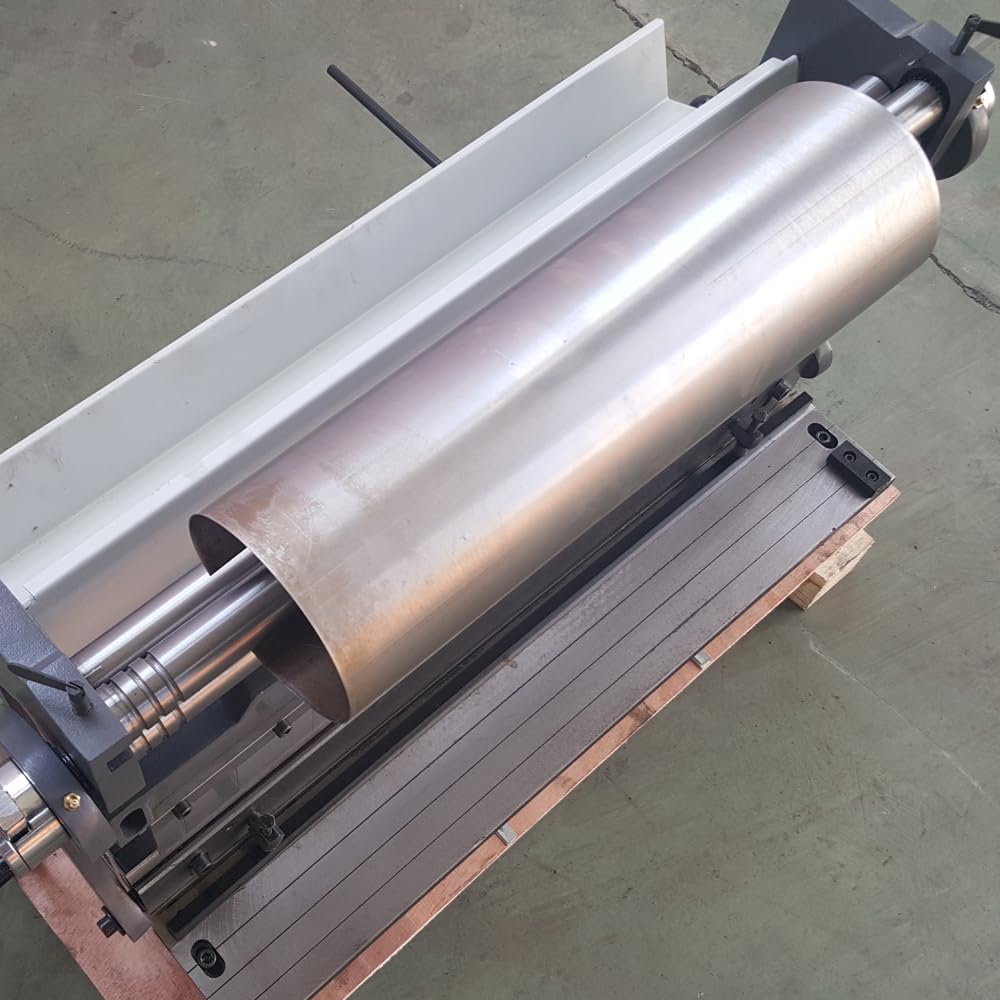 KAKA INDUSTRIAL Sheet Metal Brake, 40 inch 20-Gauge(0.036 Inch) Shear and Slip Roll Combination,Heavy Duty Bending Machine with Back Gauge and Segment Fingers for Metal Fabrication​ 3-IN-1/40