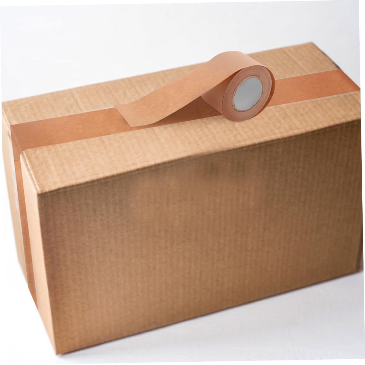 OSALADI 3 Set Nastro Di Spedizione Marrone Nastro Sigillante in Carta Nastro Gommato Marrone In Movimento Avvolgere Cucitura Avvolgimento Light Brown Carta Kraft 3 * 3