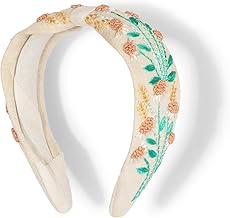 Radhu & Kabby Handmade Headband | Hand Embroidered Floral Design | Elegant Hair Accessory for Women & Girls | Hairband for Casual & Special Occasions | Unique Design | Pack of 1