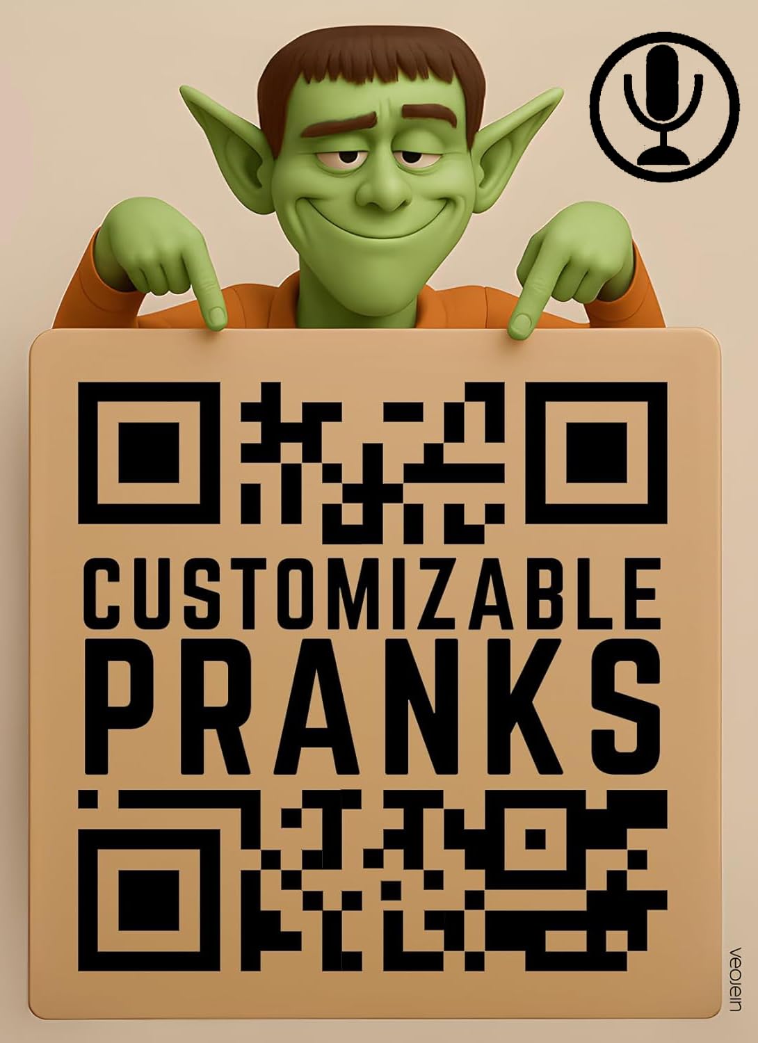 VEOJEIN VEOPrankify QR Code Prank Stickers 10 Uniq