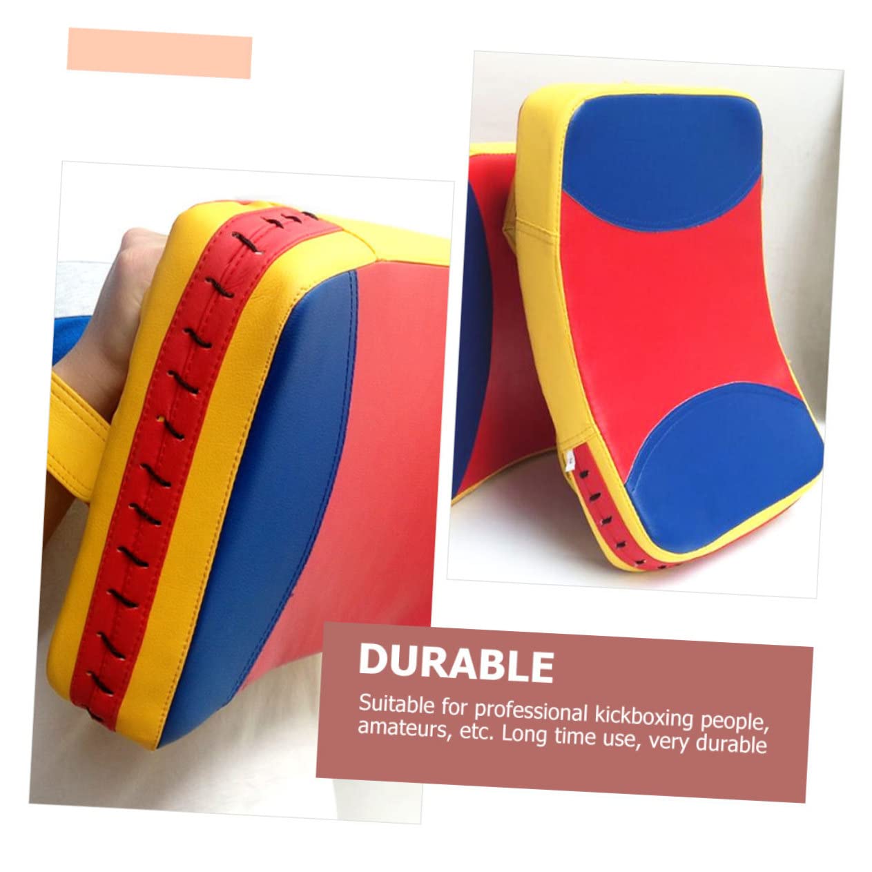 Mipcase Scudo da Boxe Curvo Rinforzato con Imbottitura Spessa per Protezione e Assorbimento Urti Pad Kick Taekwondo per Allenamento Karate e MMA Adatto e Adulti