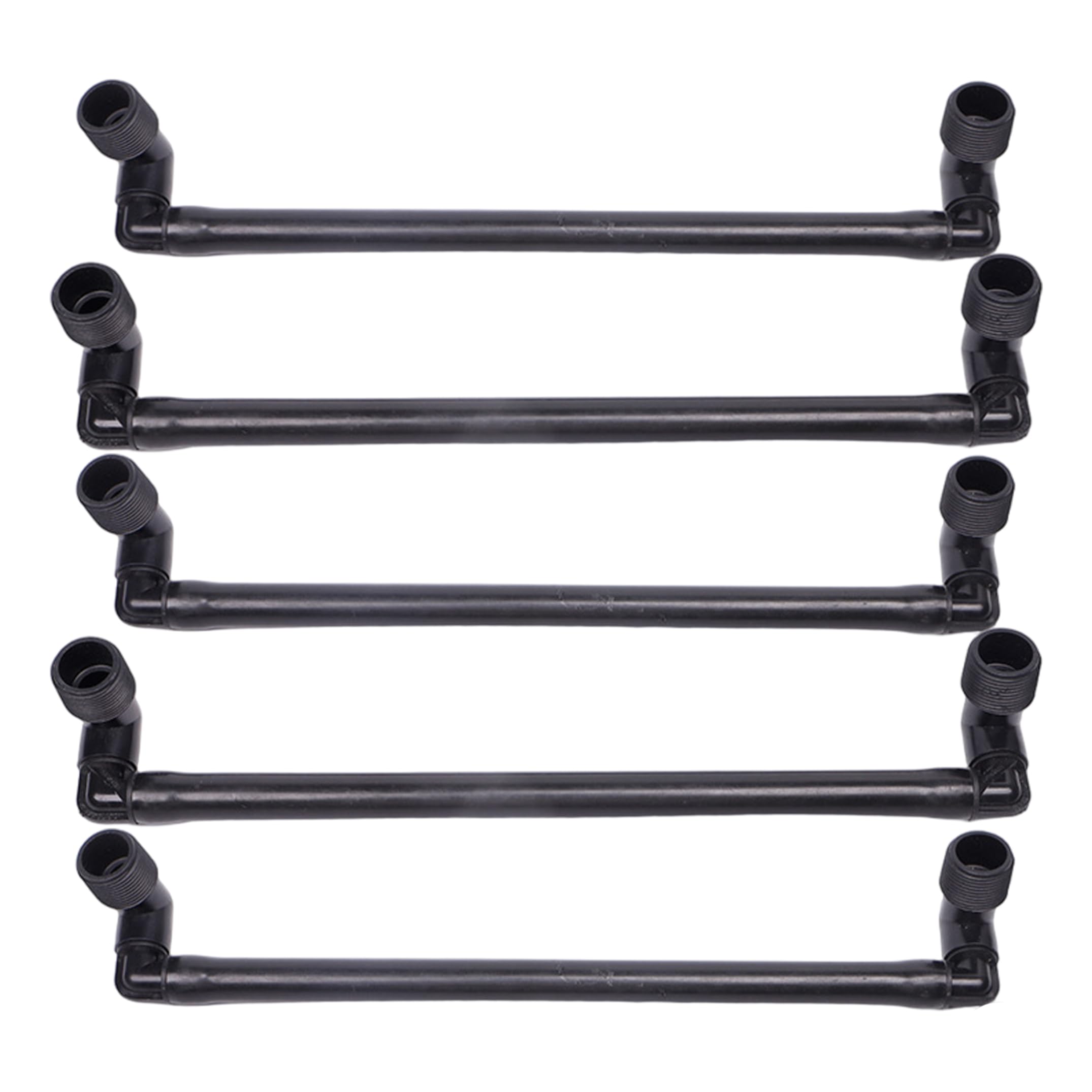 Swing Pipe, 5PCS Plastic Swing Joint Pipe, Sprinkler Fittings For Garden Irrigation, Flexible Swivel Design, Black, 0.79inch