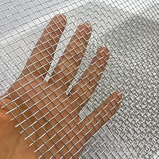 Valchoose 2 Pack 304 Professional Wire Mesh Sheet, 310mm×610mm Aperture 4.5mm, Rustproof, 5 Mesh for Unwanted Guests Proof, Versatile Metal Mesh Sheet for DIY Project, Floor, Wall, Holes