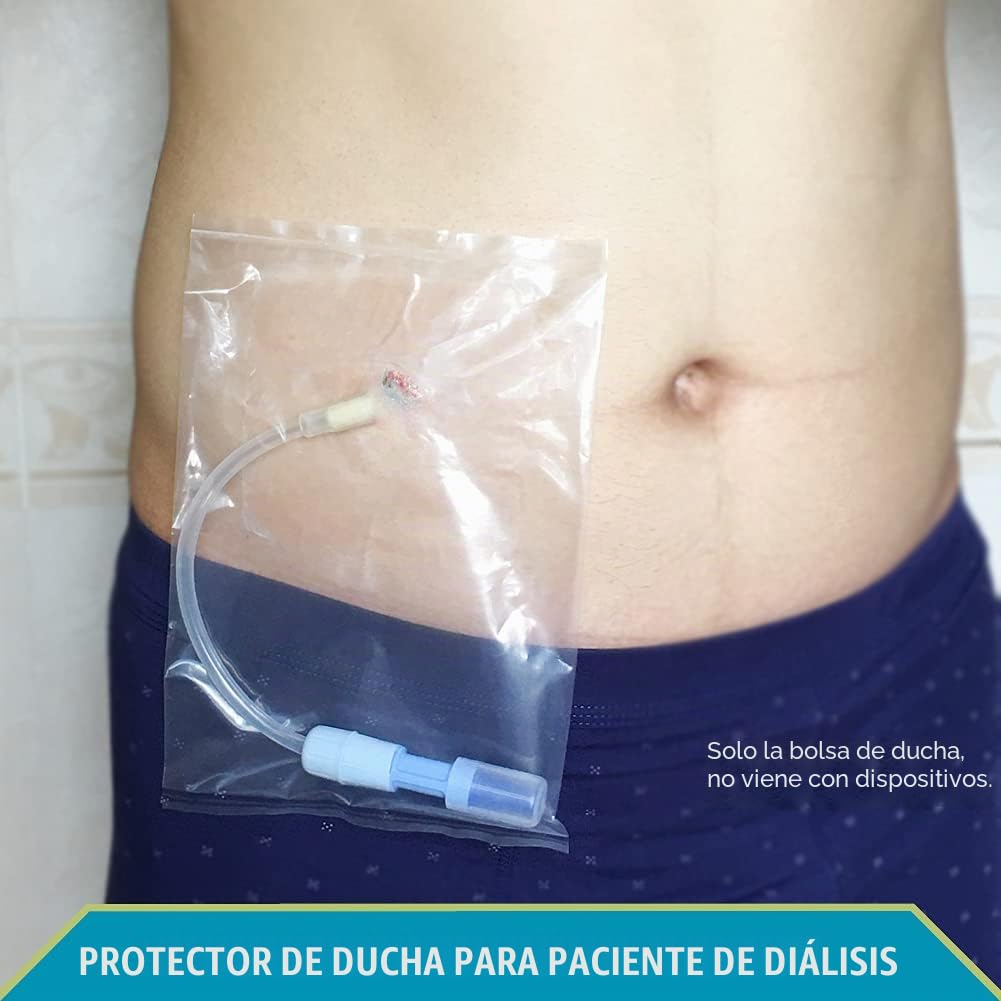 Bolsa de ducha de diálisis peritoneal, impermeable, protector de puerto de catéter PD para tubo de alimentación de clavijas, soporte de tubo GTube, juego de transferencia de estómago, accesorios de