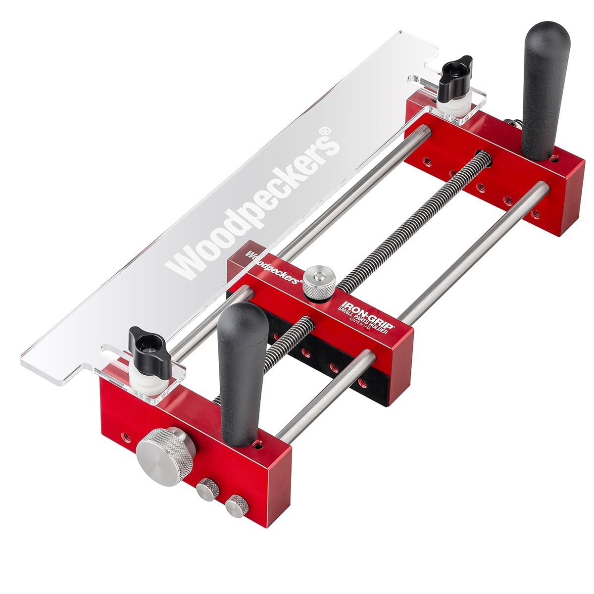 Woodpeckers Iron-Grip Small Parts Holder, Router Table Accessory, Safer and More Accurate Routing On Tenons, Half Laps, Rabbets, Dado, Grooves